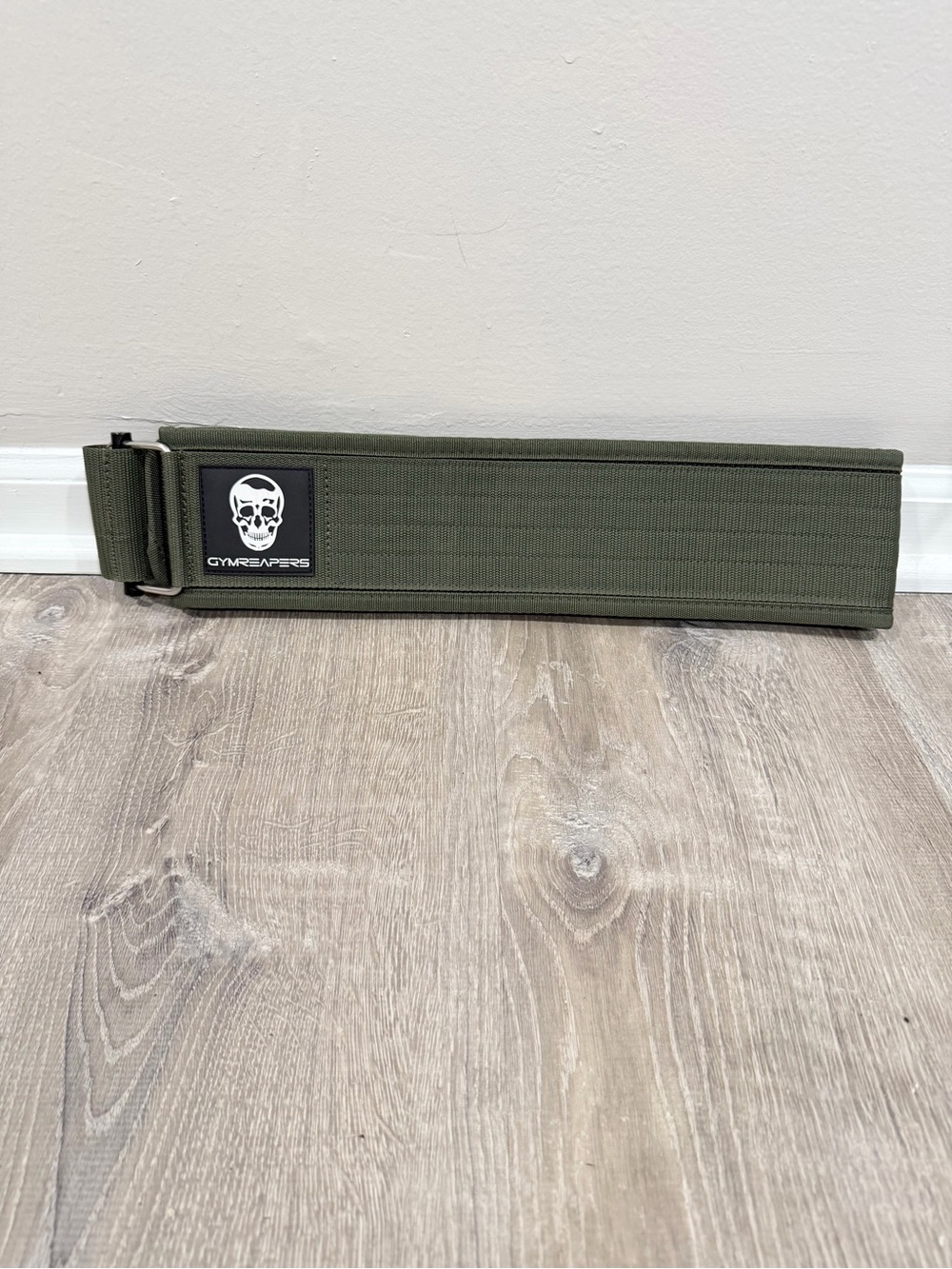 Gymreapers Quick Locking Weightlifting Belt 4 Inch Nylon Green Powerlifting XL